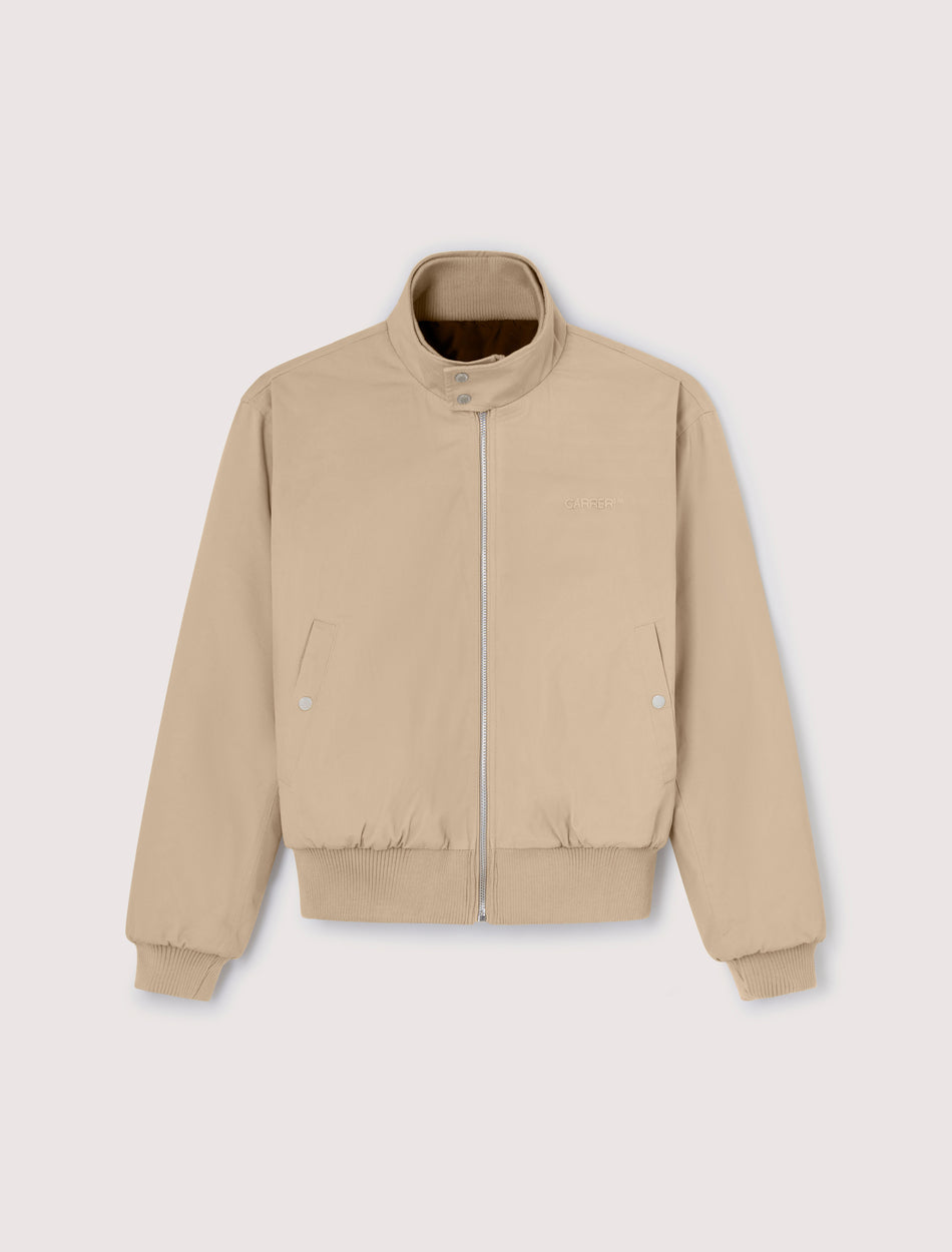 CARRER_BOMBER REVERSIBLE OMS EN BEIGE & AZUL