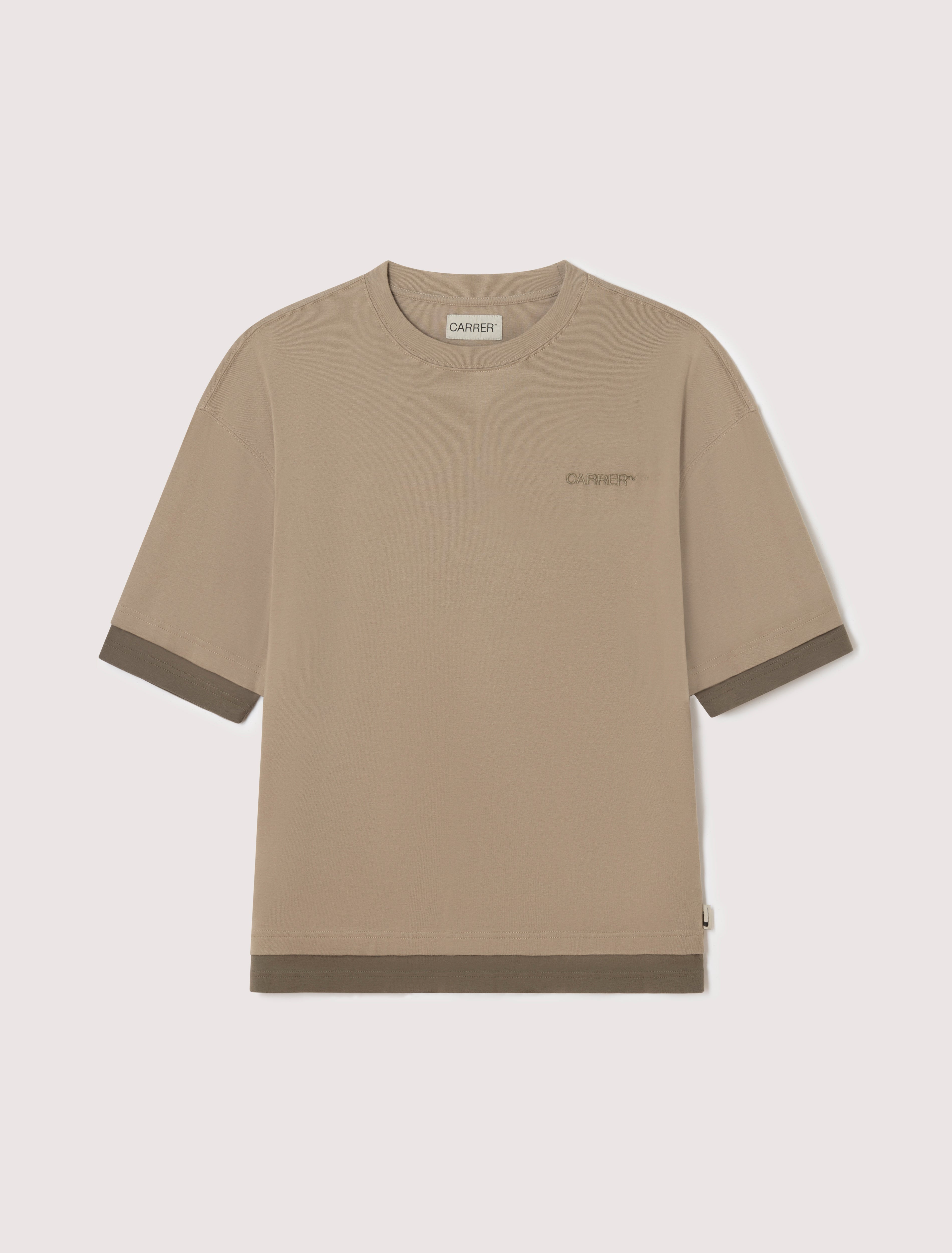 CARRER_CAMISETA DOUBLE HEM EN BEIGE