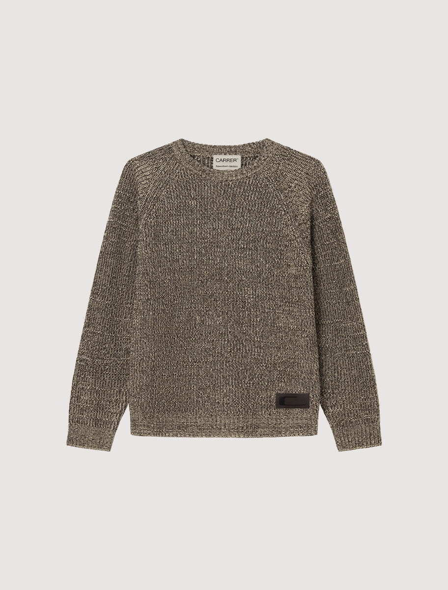 CARRER_BOROS CREW NECK IN BROWN MELANGE