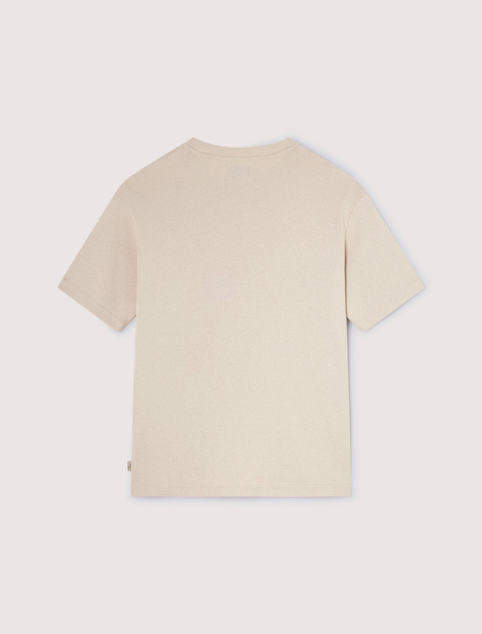 CARRER_CAMISETA CREU RIB EN BEIGE