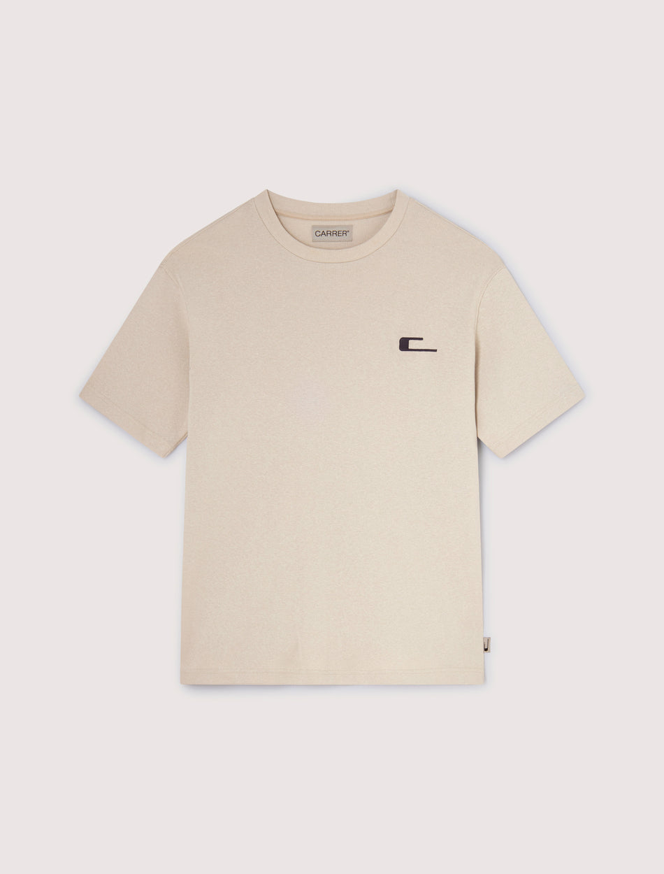CARRER_CAMISETA CREU RIB EN BEIGE