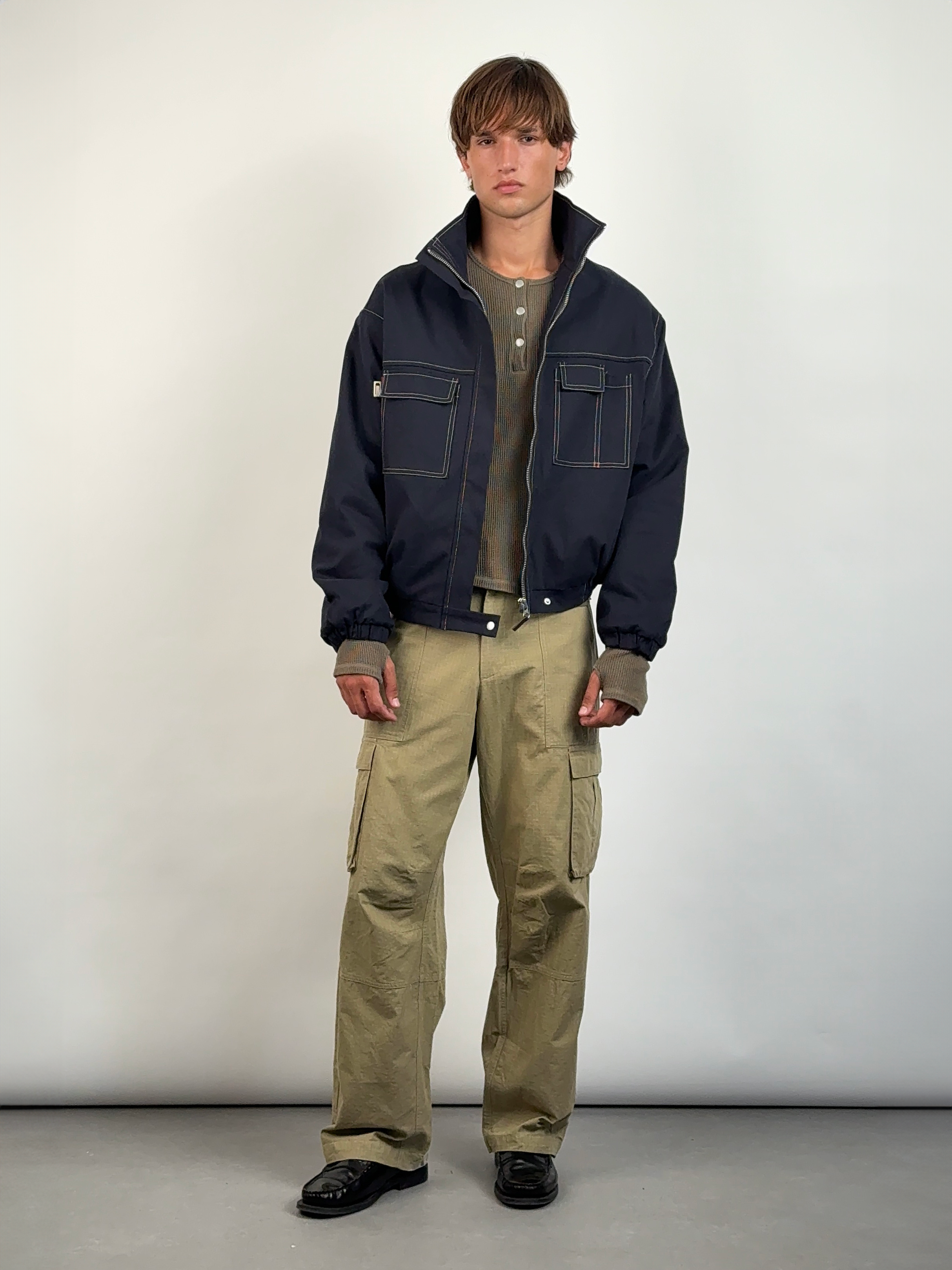 CARRER_BARRAU FLEECE JACKET IN NAVY