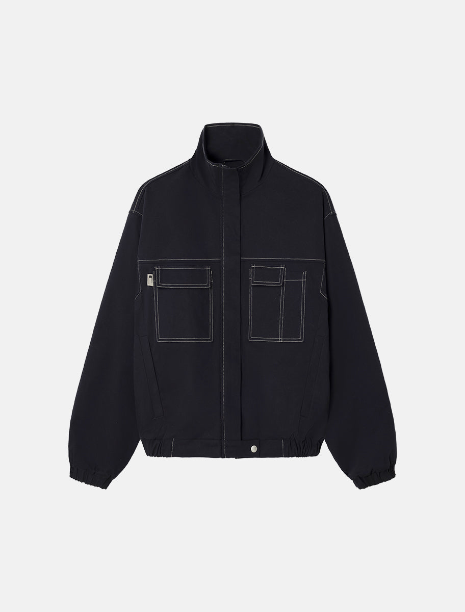 CARRER_BARRAU FLEECE JACKET IN NAVY