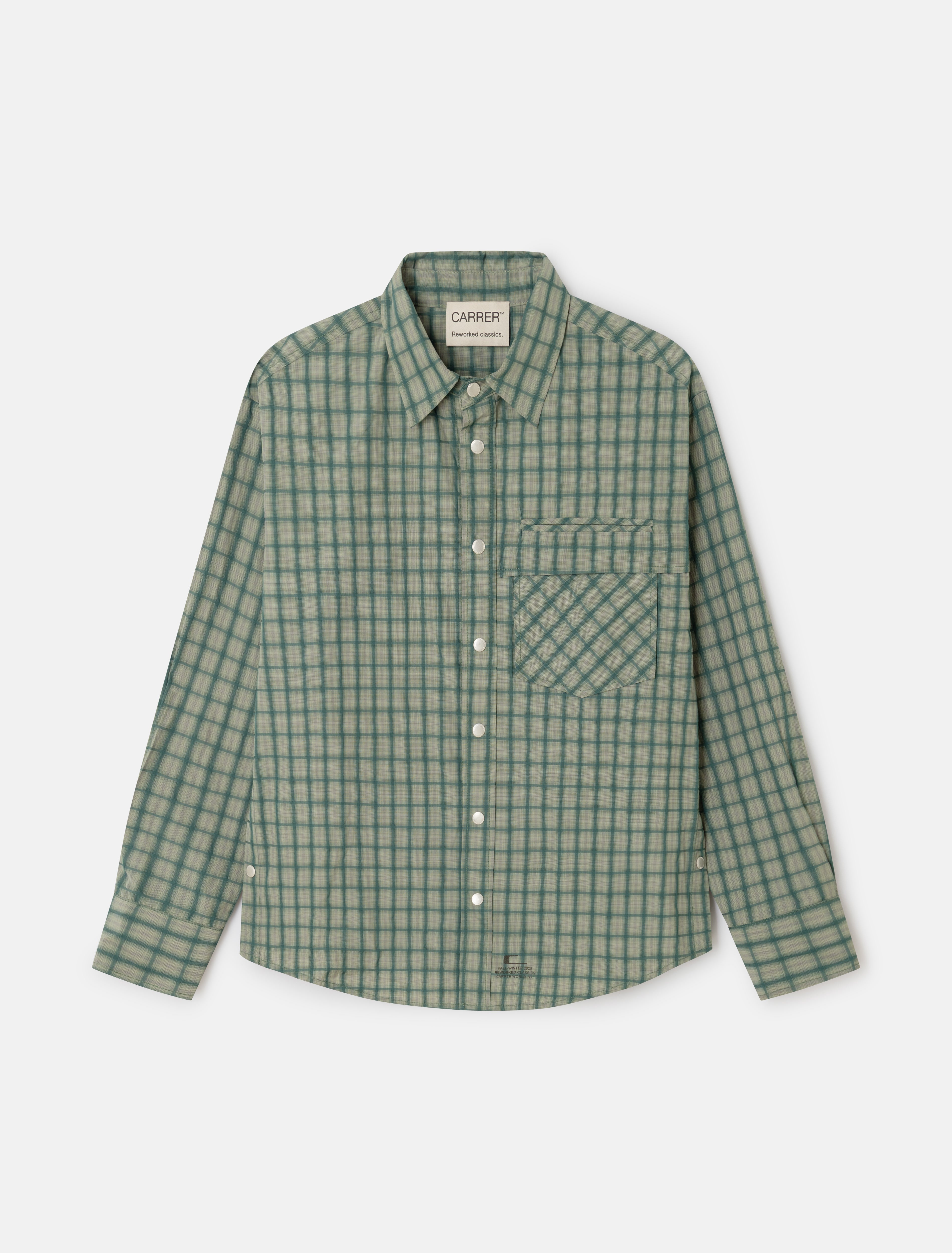 CARRER_BECK SNAP SHIRT IN GREEN