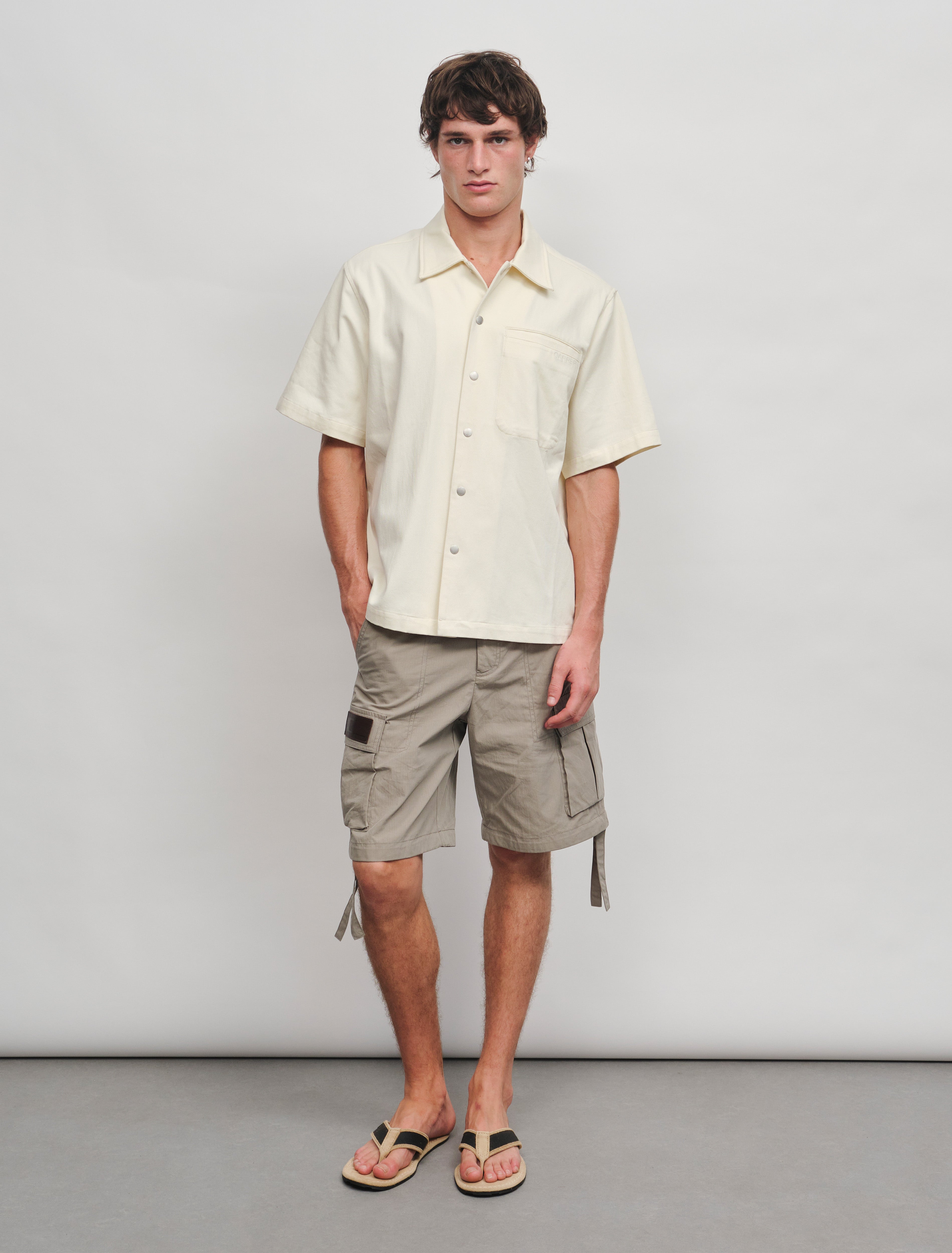 CARRER_BECK SHORT OVERSHIRT IN ECRU