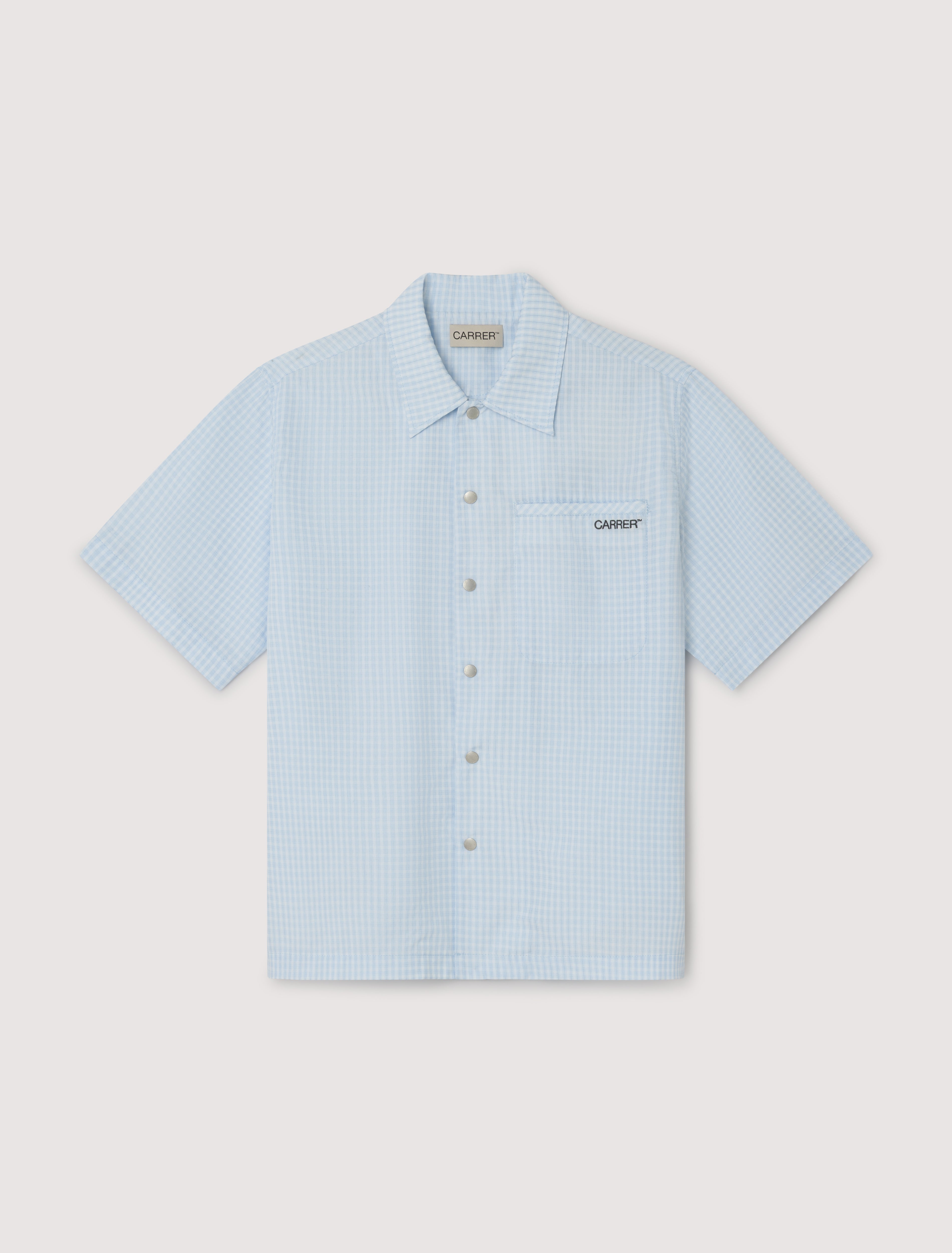 CARRER_BECK SHORT SLEEVE SHIRT IN BLUE CHECKS
