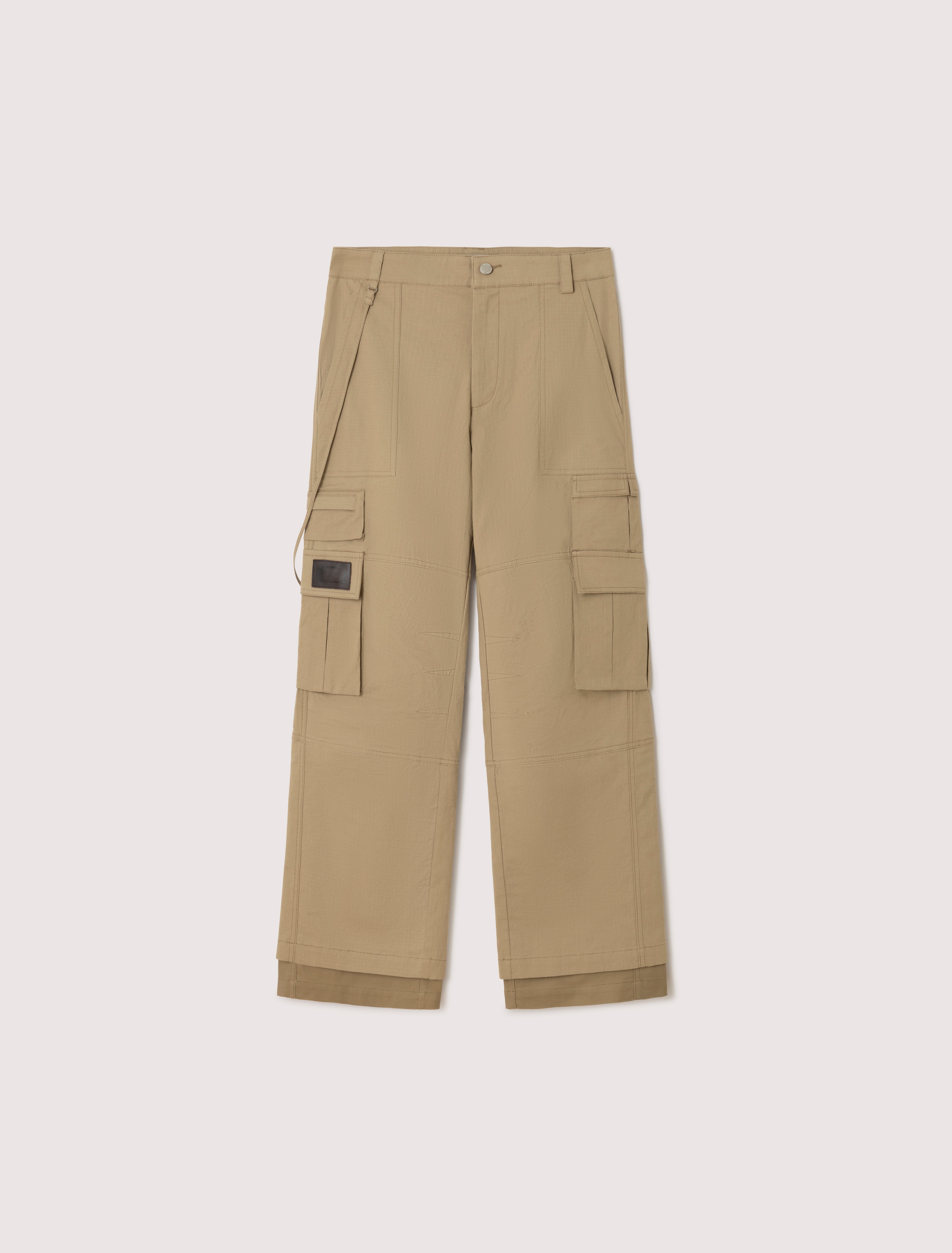 CARRER_CARGO PANTS COBALTO EN CAMEL 