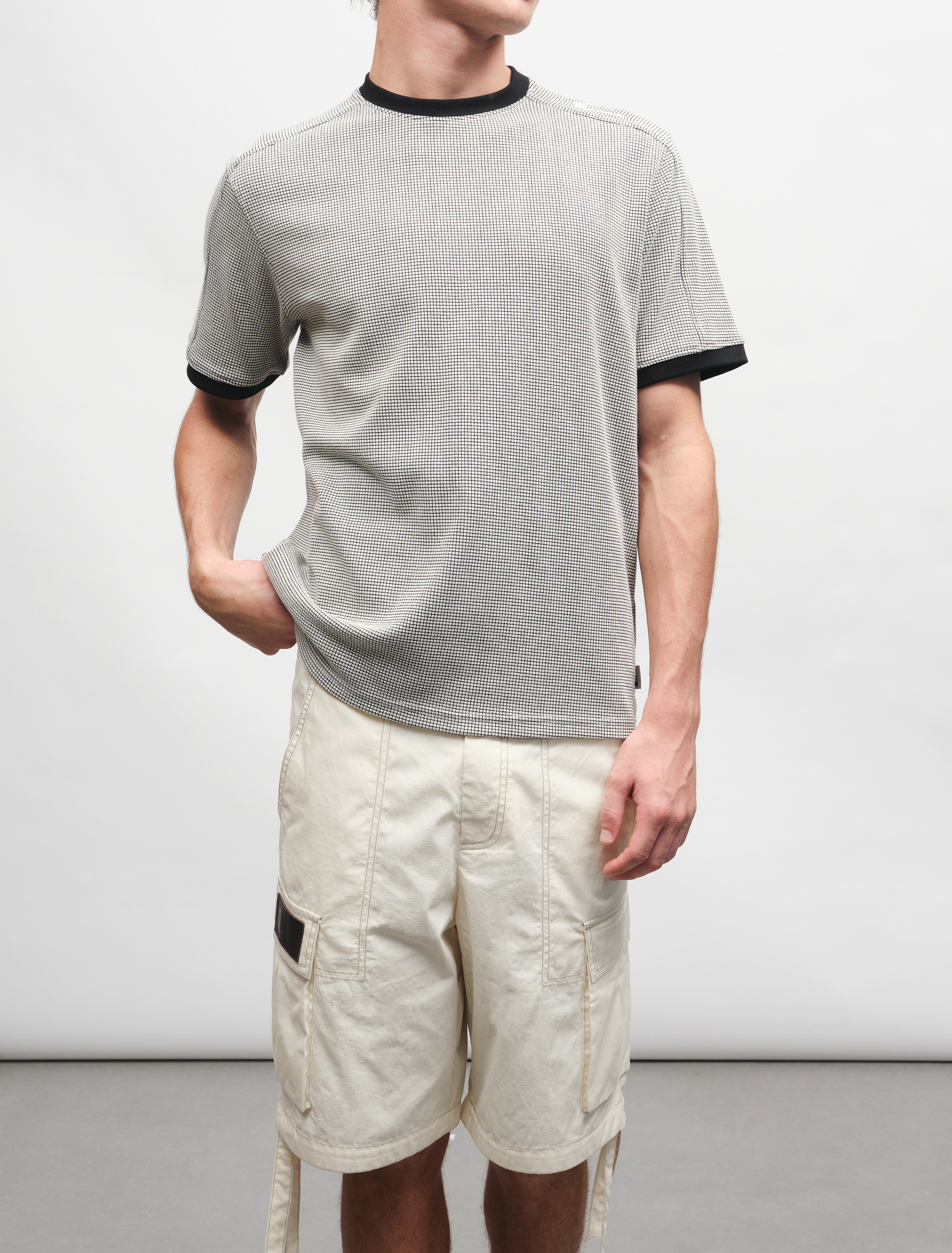 CARRER_COBALT CARGO SHORT IN ECRU