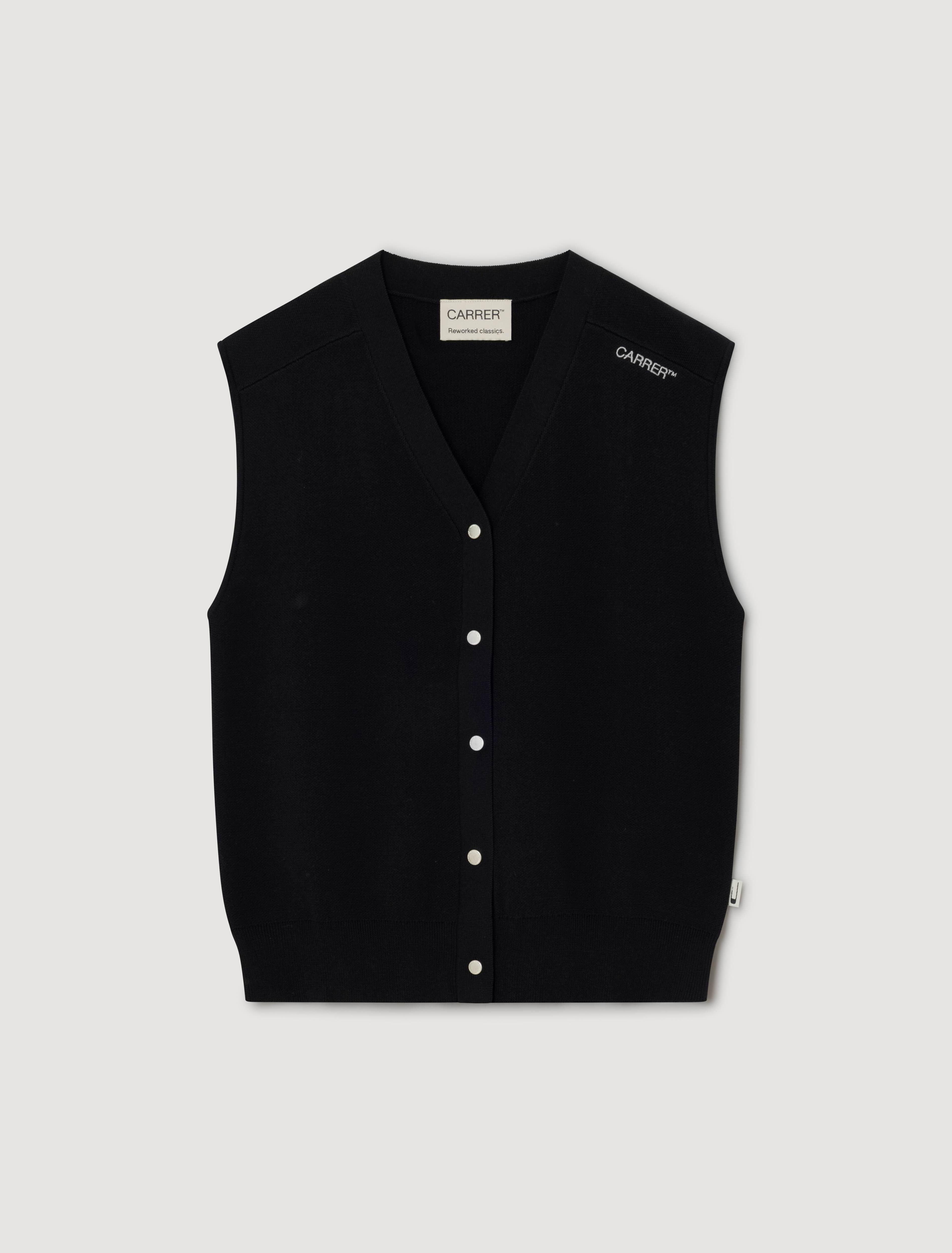 CARRER_COVE VEST IN BLACK
