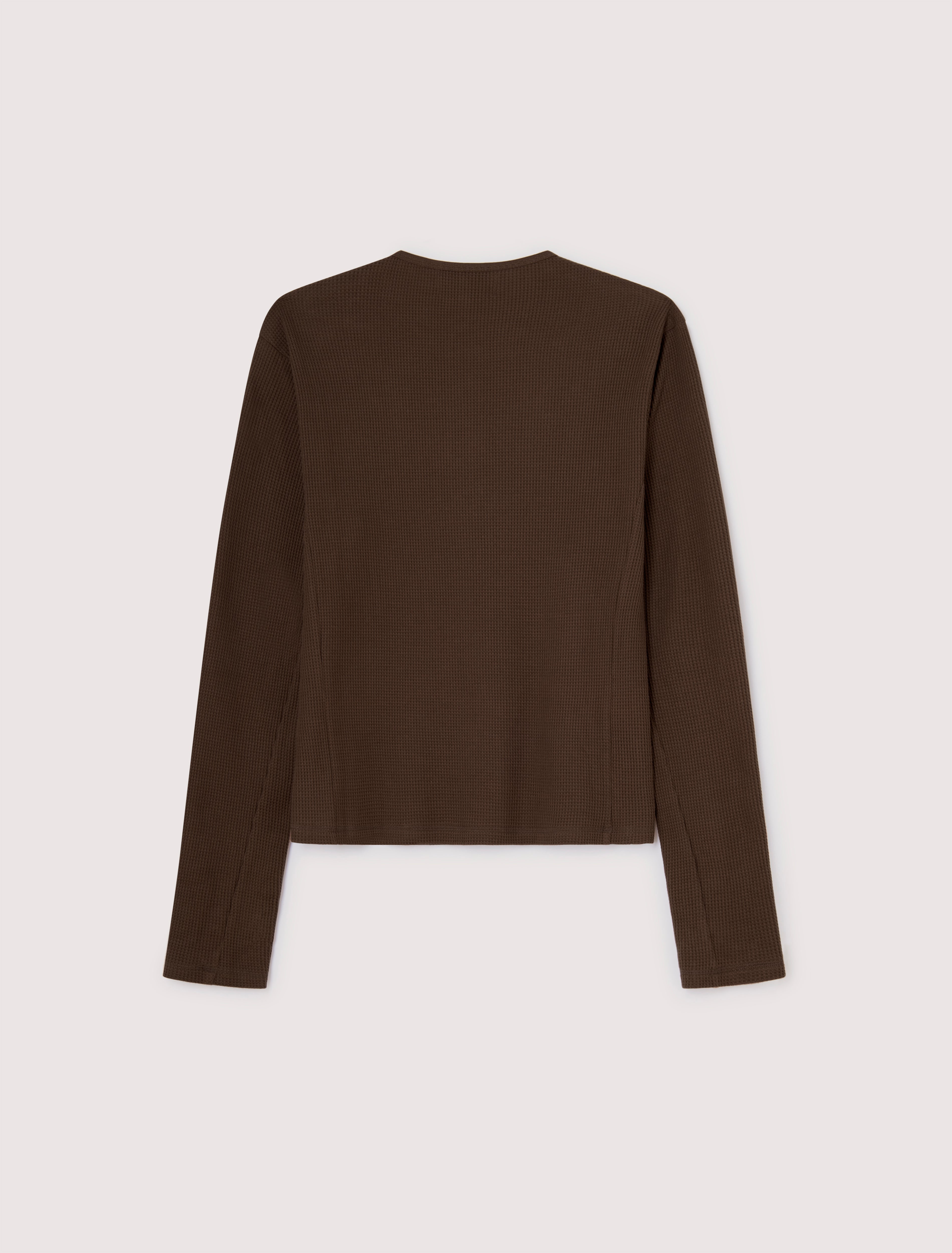 CARRER_LIS HENLEY LONG SLEEVE IN CLASSIC BROWN