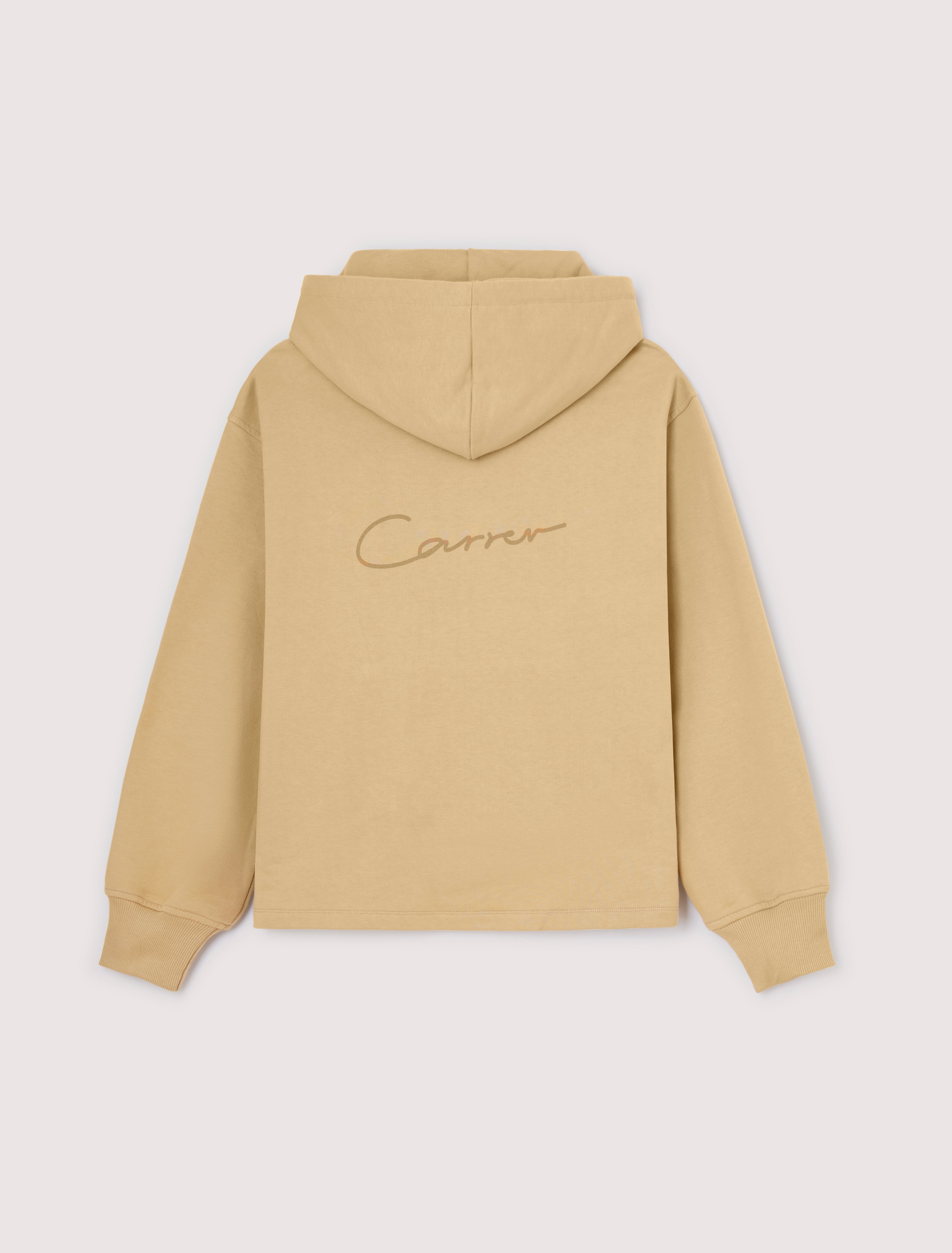 CARRER_ANGELS HOODIE IN CAMEL