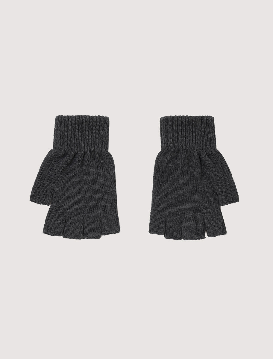 CARRER_NEUE KNIT MITTENS IN LIGHT GREY