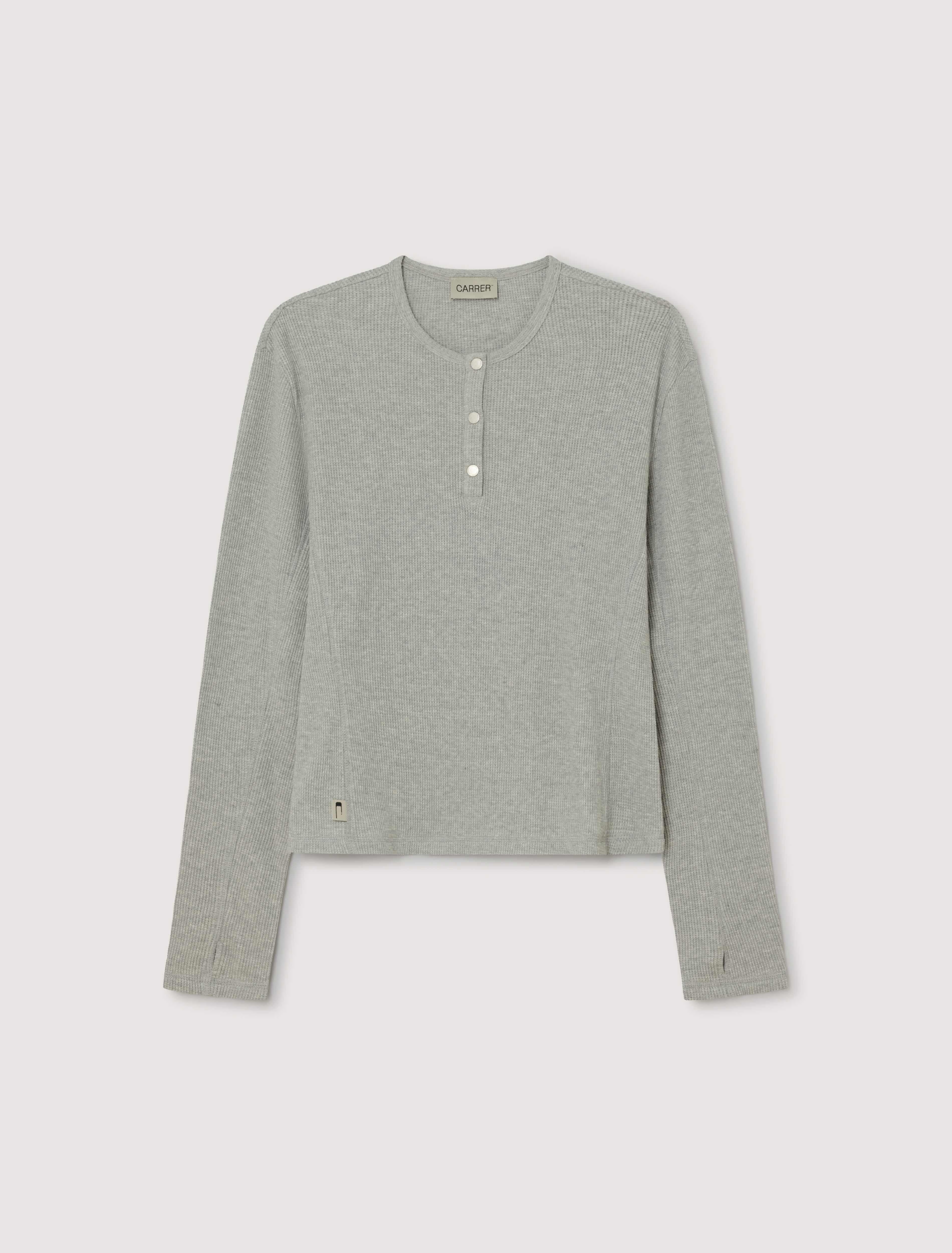CARRER_LIS HENLEY CLASSIC IN LIGHT GREY MELANGE