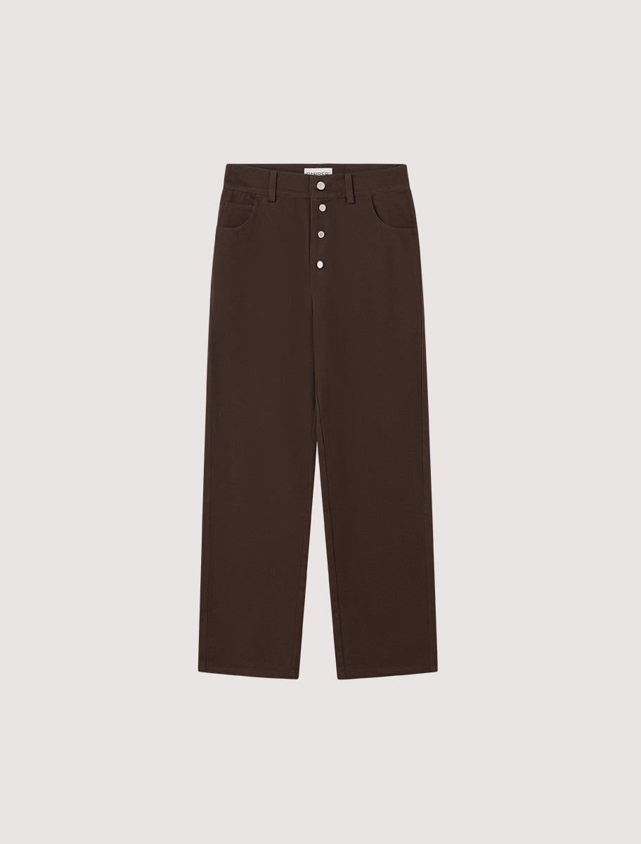 CARRER_CERCS WIDE STRAIGHT PANT IN BROWN