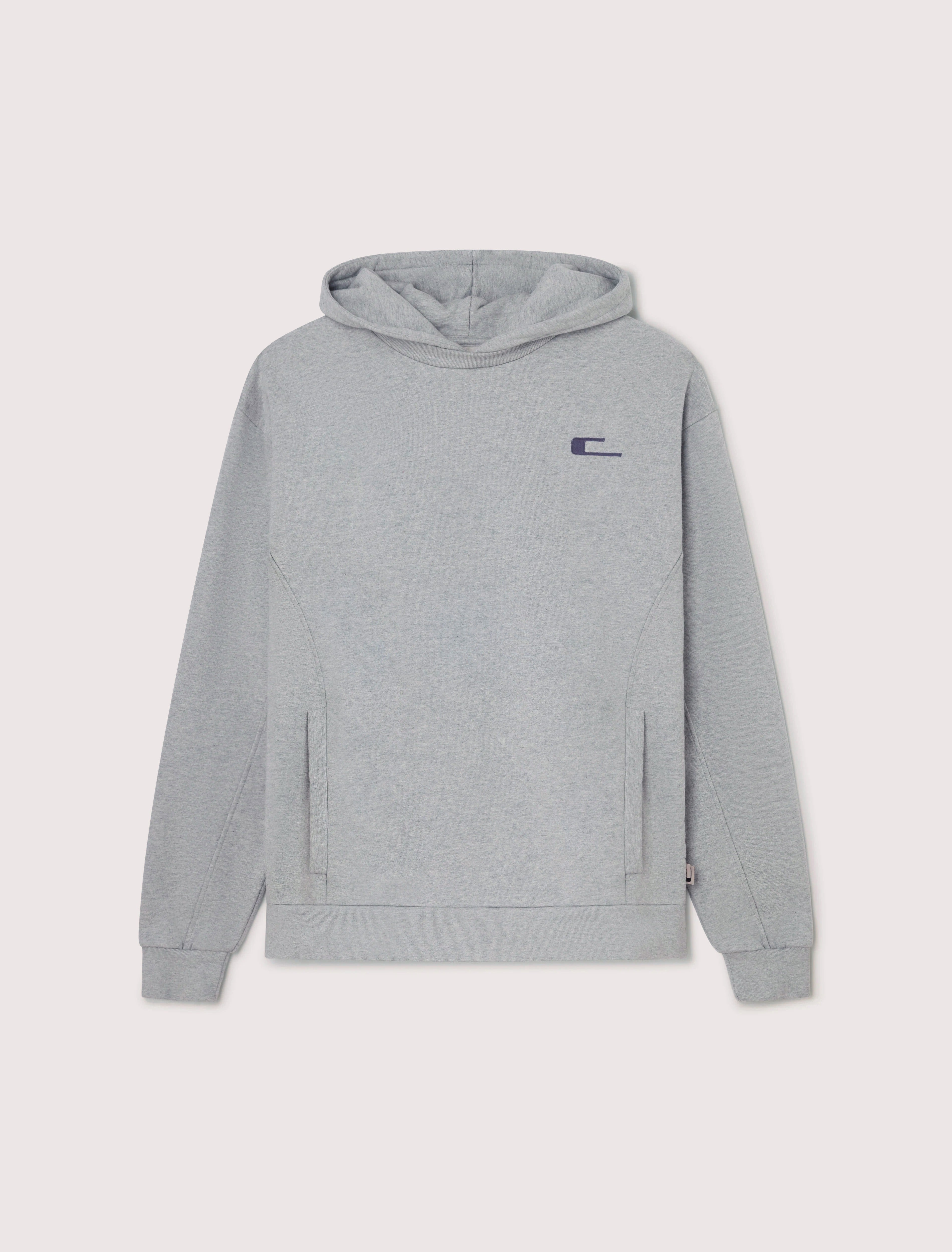 CARRER_SEGRE LAYERED HOODIE IN GREY