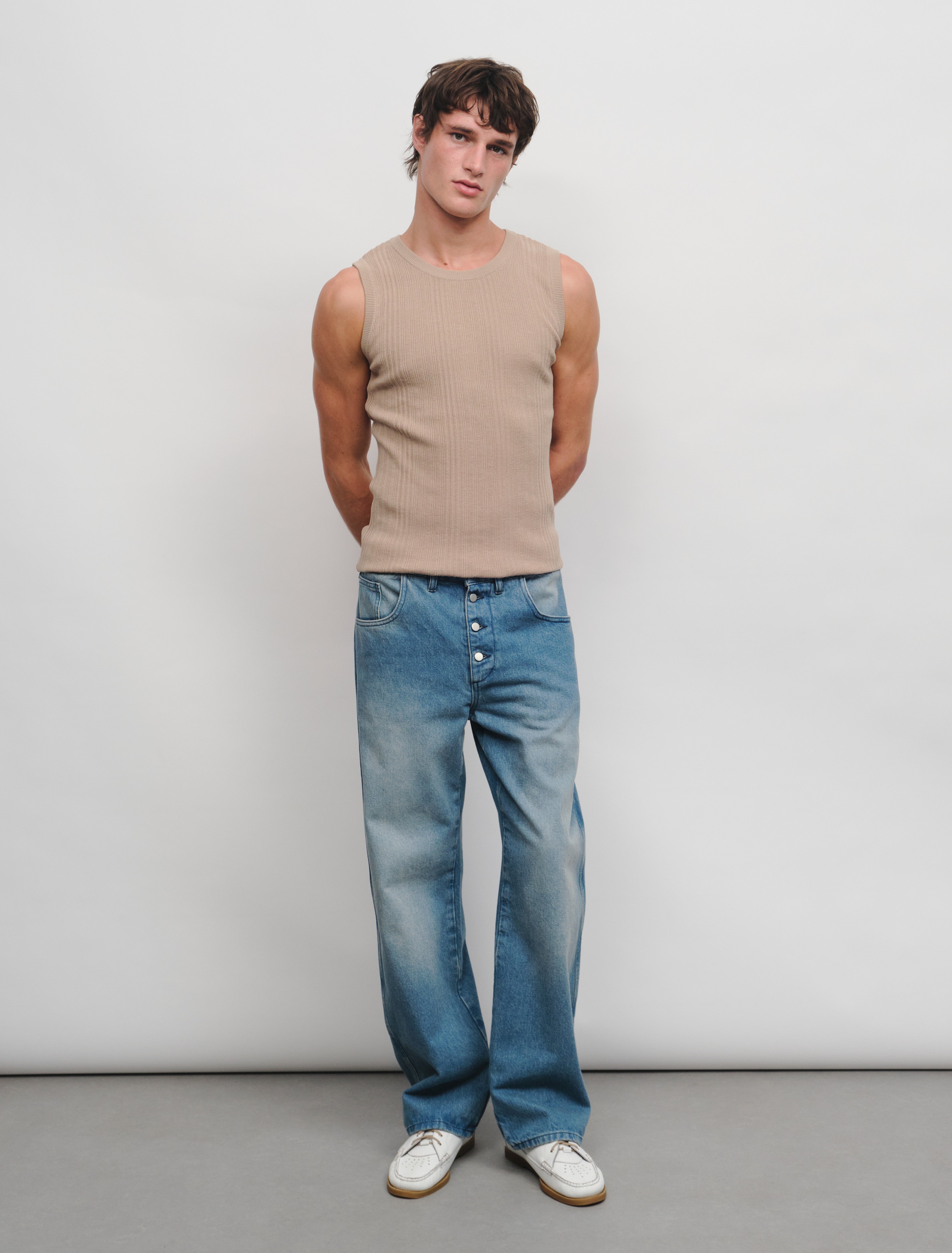 CARRER_TONE TANK IN BEIGE