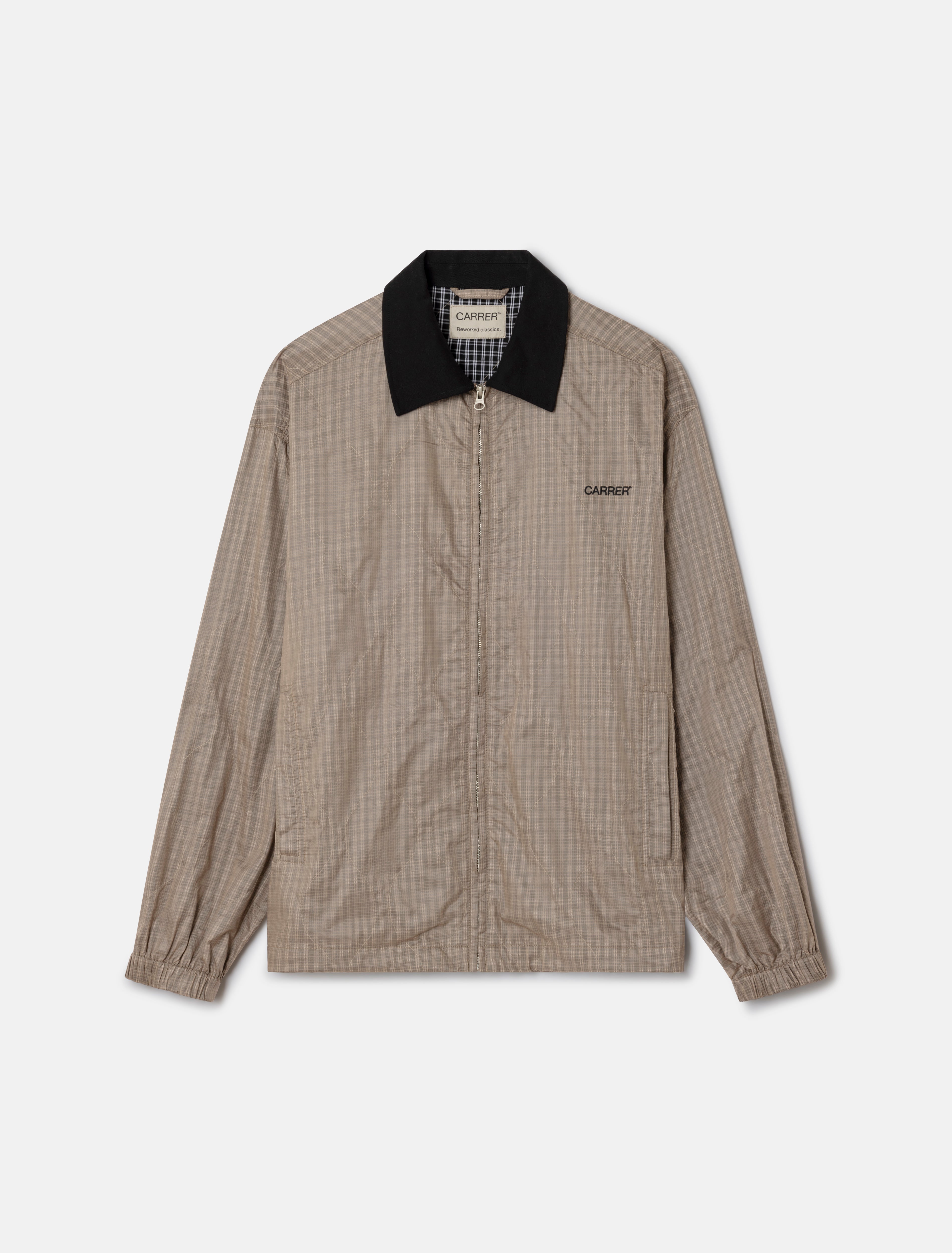 CARRER_BOETIE JACKET IN TRANSPARENT WITH BLACK CHECKS