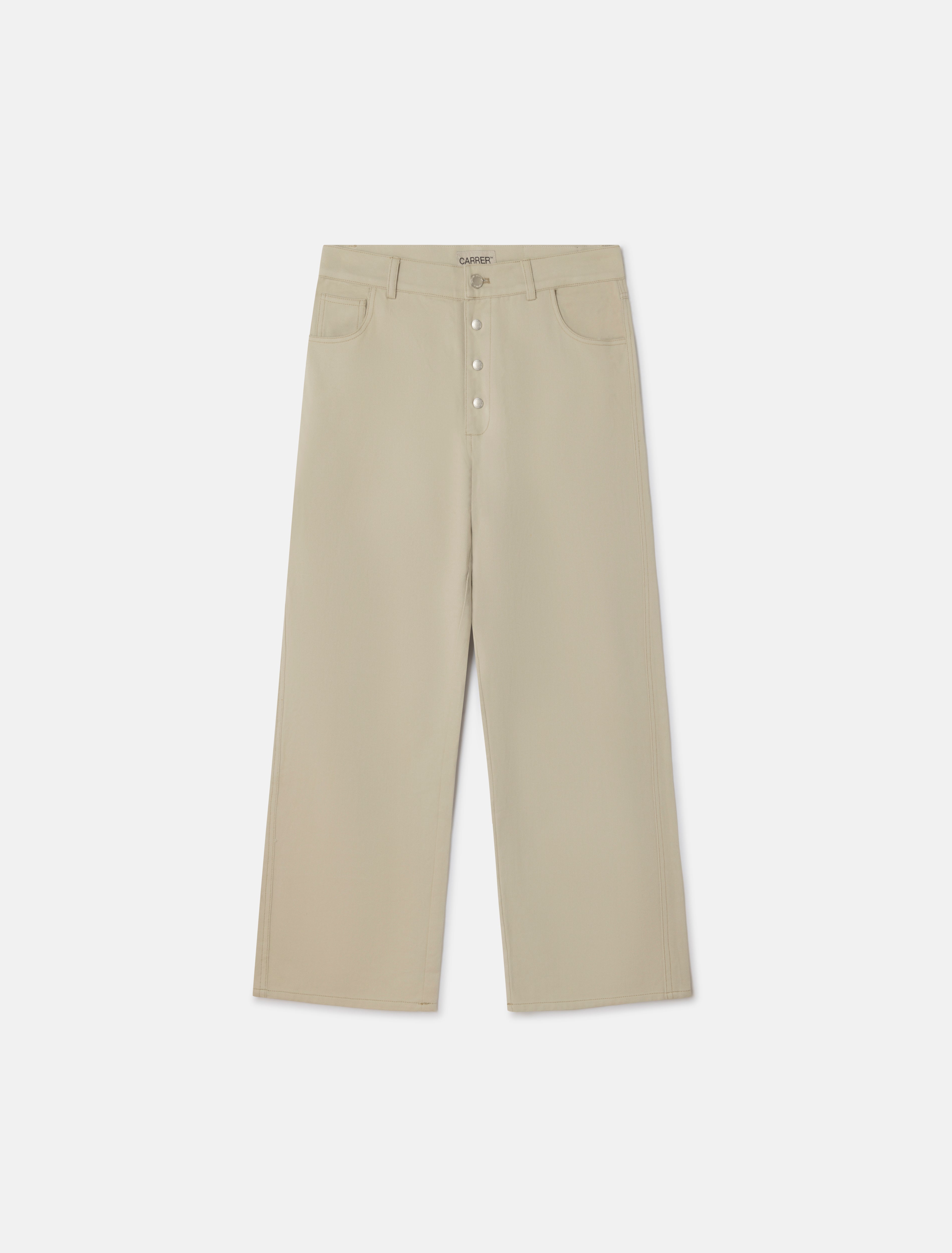 CARRER_CERCS WIDE STRAIGHT PANT IN BEIGE