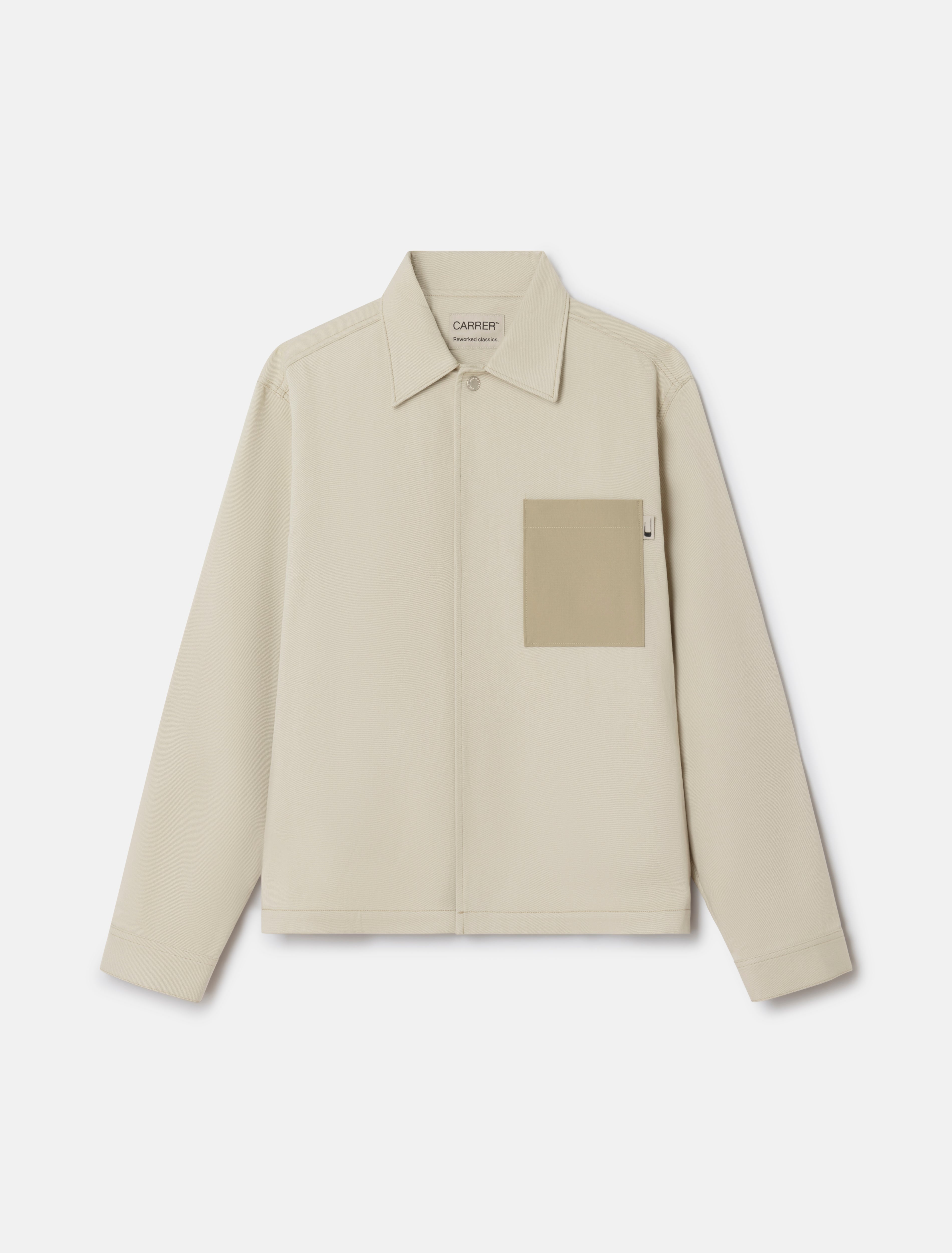 CARRER_CERCS TWILL OVERSHIRT IN BEIGE