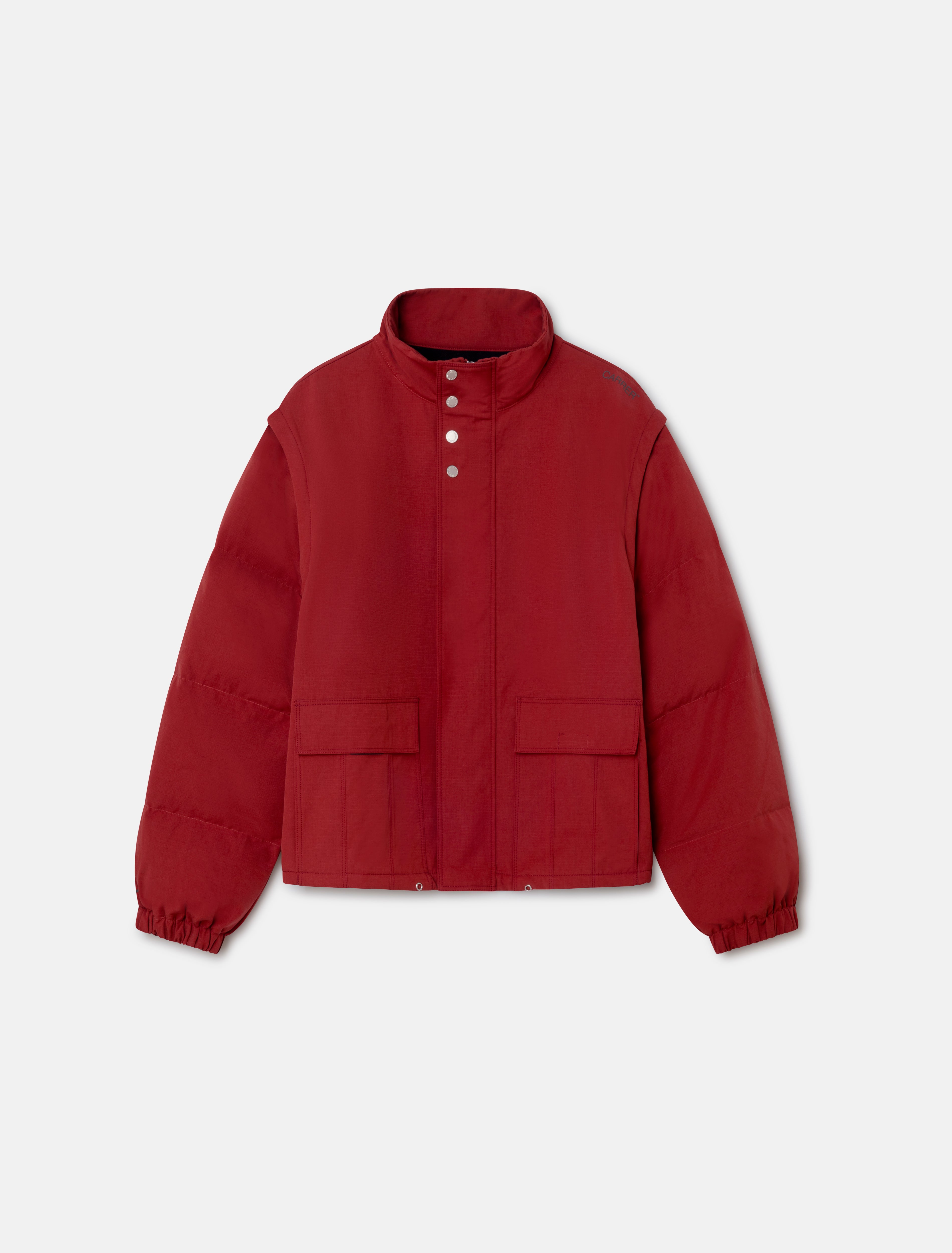 CARRER_REED ZIP-OFF SLEEVE JACKET IN RED